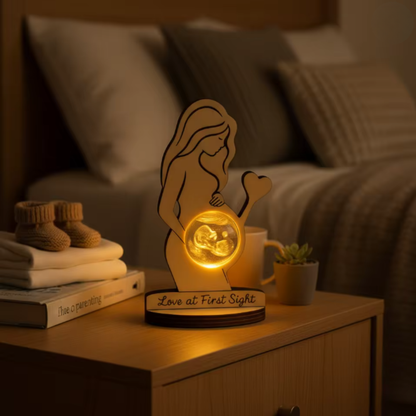 Lámpara LED Personalizada con Ecografía 3D